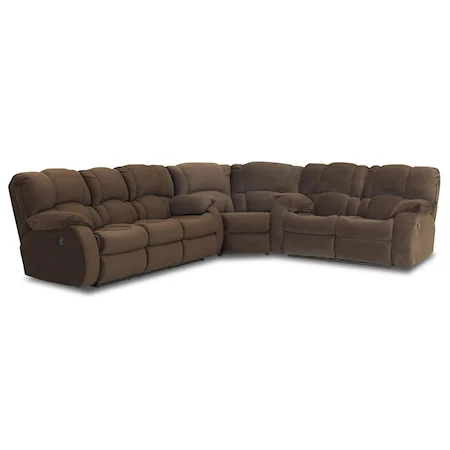 Overstuffed Power Reclining Sectional